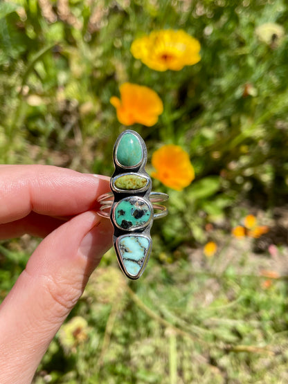 Multi stone ring size 8