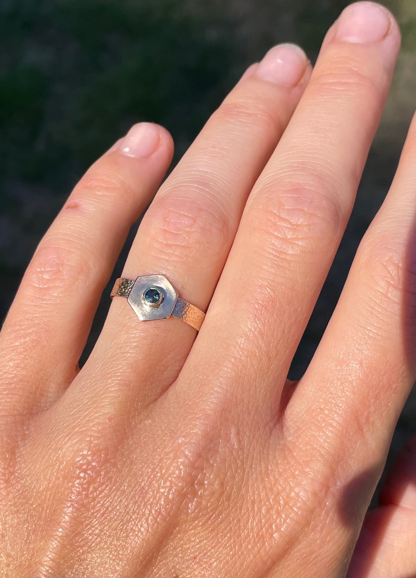 Montana Sapphire Gold Ring