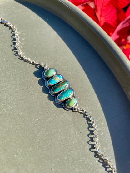 Statement Kingman Turquoise Bracelet