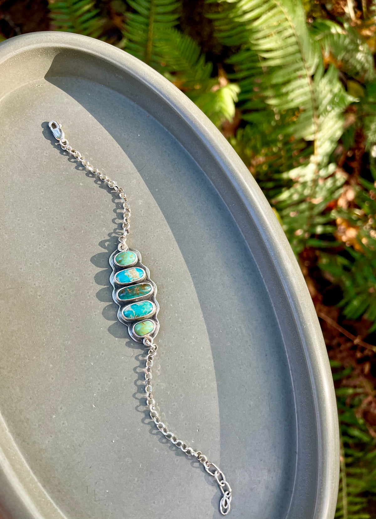 Statement Kingman Turquoise Bracelet