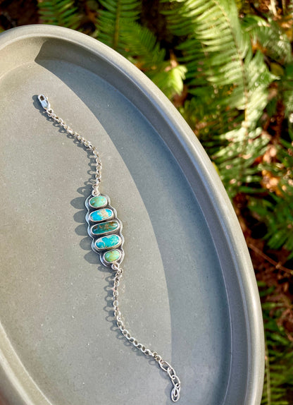 Statement Kingman Turquoise Bracelet
