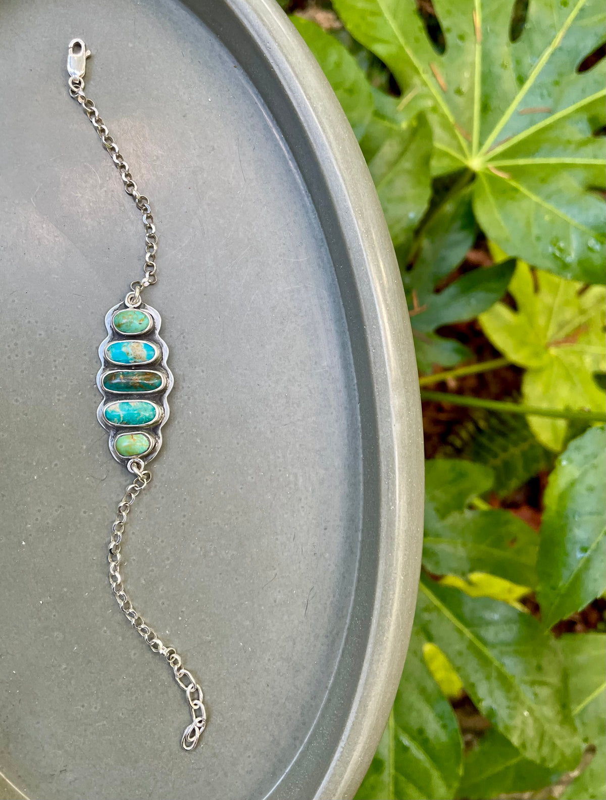 Statement Kingman Turquoise Bracelet