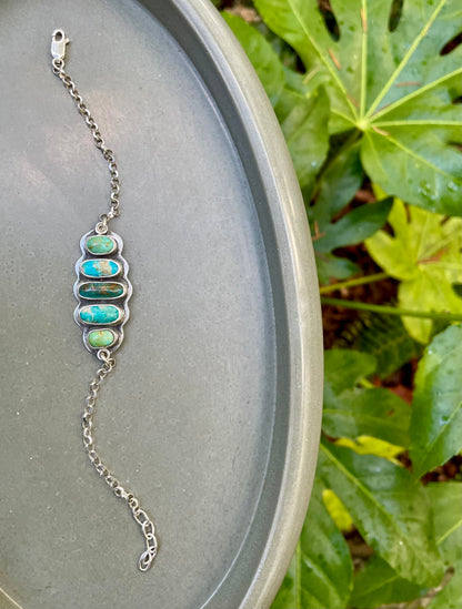 Statement Kingman Turquoise Bracelet