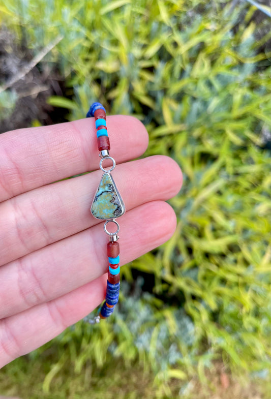 Variscite beaded bracelet 3