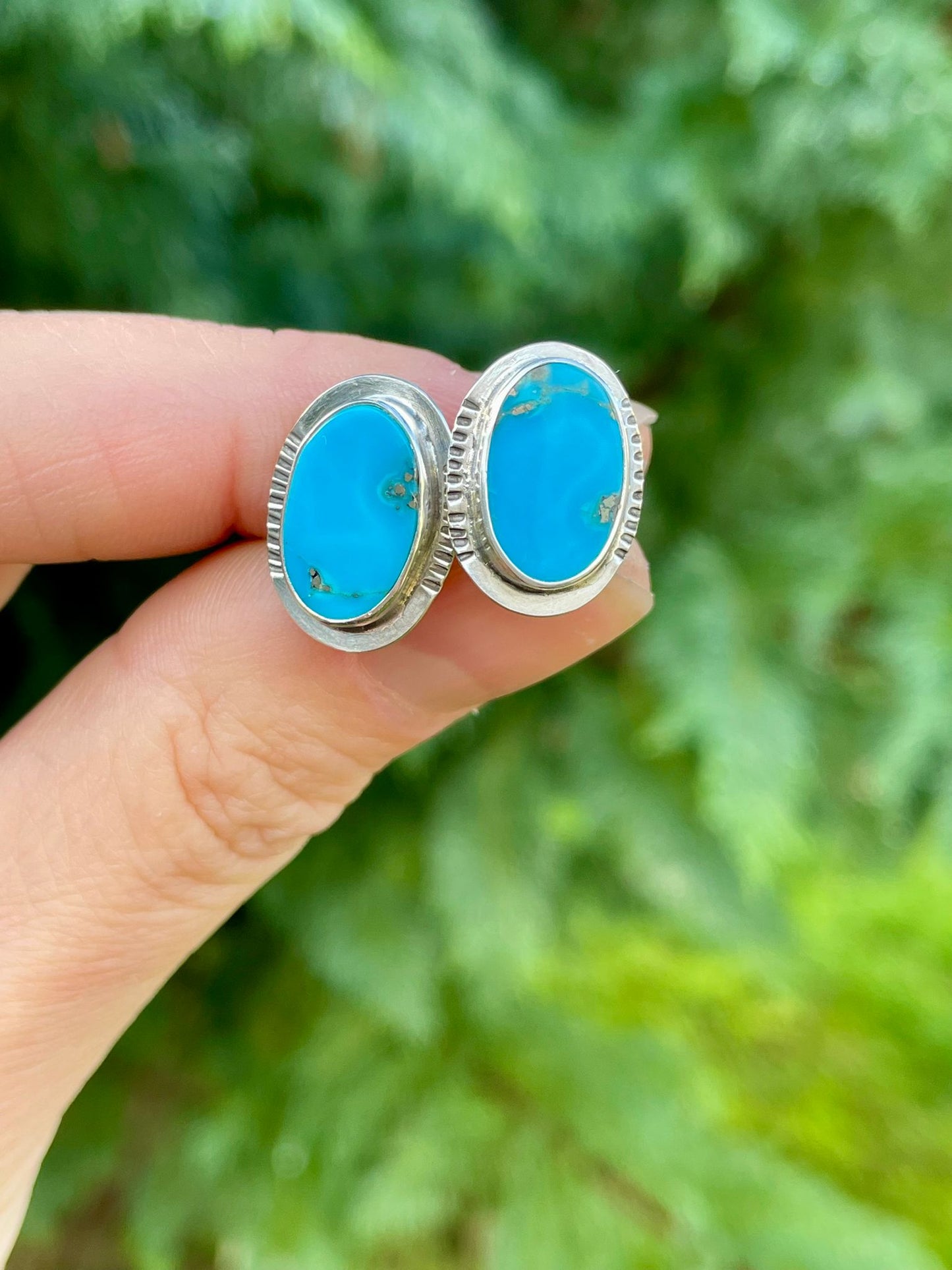 Kingman Turquoise Studs