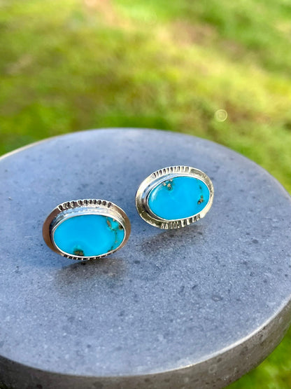 Kingman Turquoise Studs