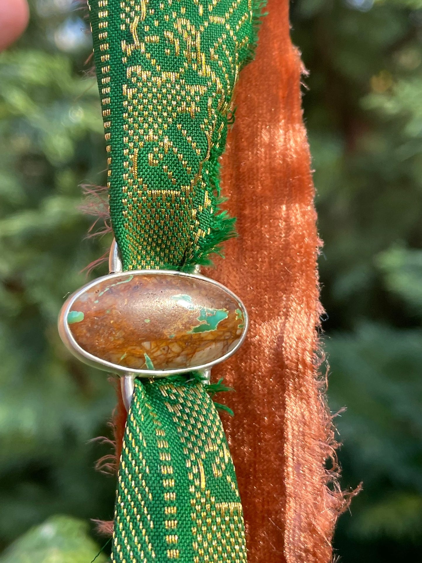 Leland Turquoise - Wrap Around Stone Charm