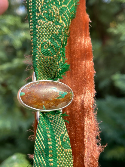 Leland Turquoise - Wrap Around Stone Charm