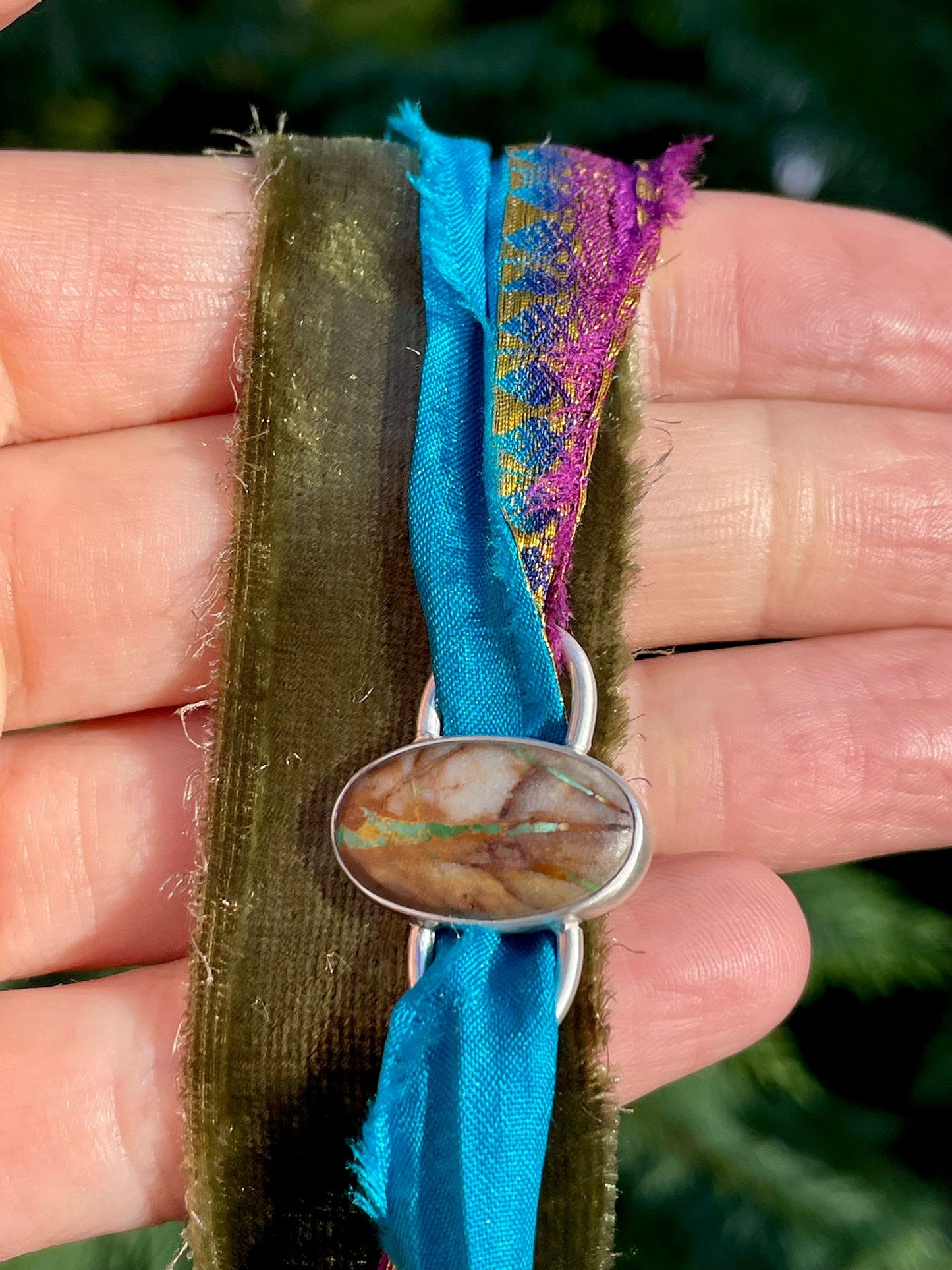 Roystone Turquoise - Wrap Around Stone Charm