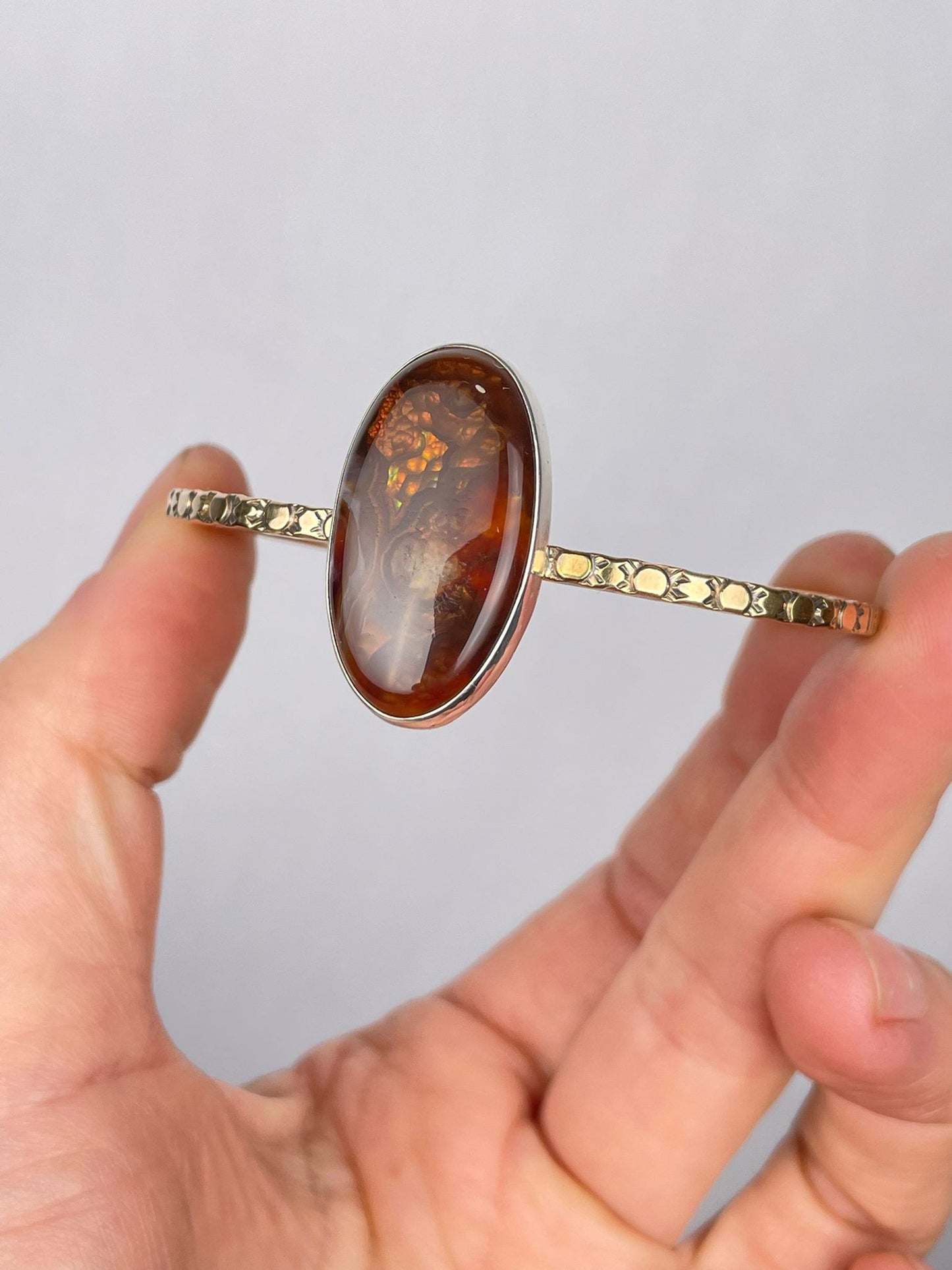 Fire Agate Cuff