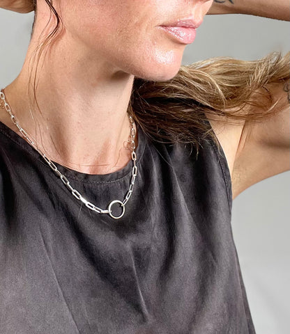 Chunky cable chain necklace in Gold and Silver *Live Your Life Collection