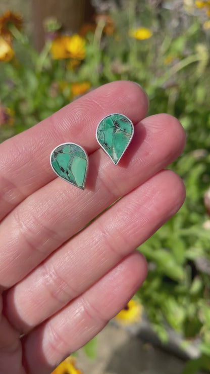 Teardrop Inlay Studs