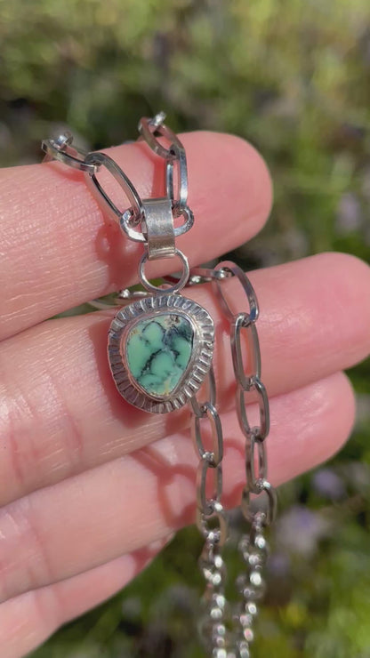 Alpine lake Variscite Necklace