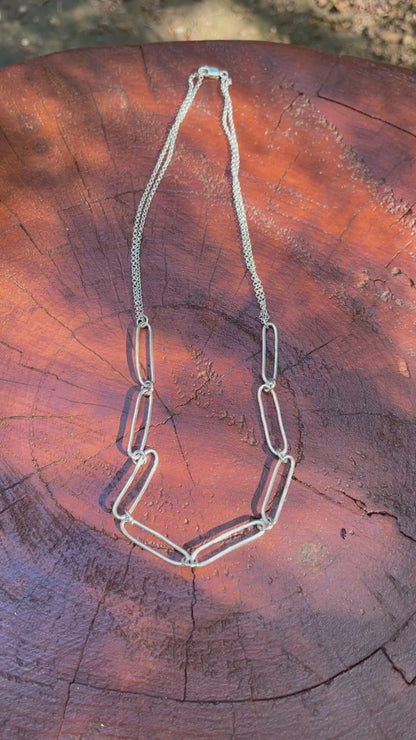 Handcrafted Paperclip Chain Necklace