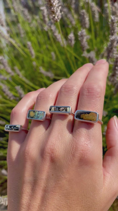 Horizontal Desert Variscite Ring size 7