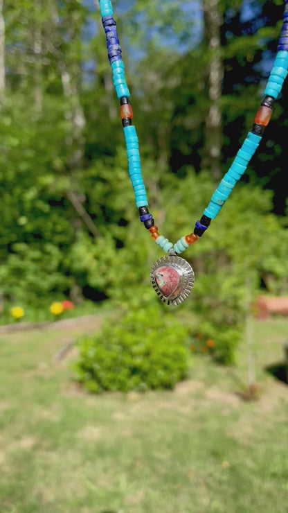 Mexican Fire Opal Beaded Necklace