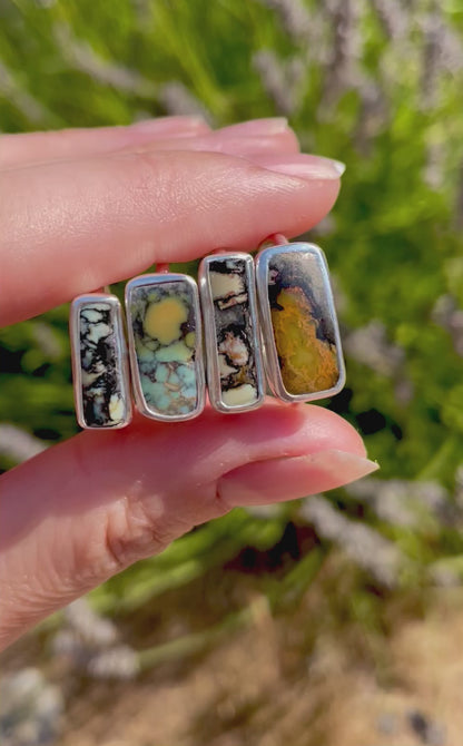 Horizontal Desert Variscite Ring size 7
