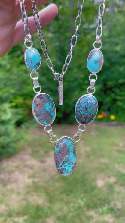 Five Stone Statement Necklace