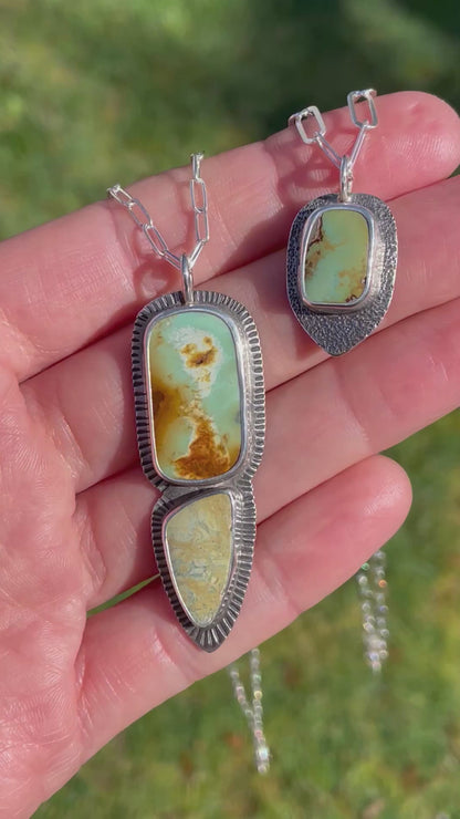 Double Variscite Pendant