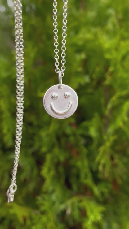 Sterling Silver Smiley Pendant