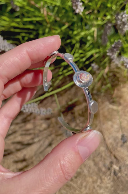 Recycled Mexican Fire Opal Cuff