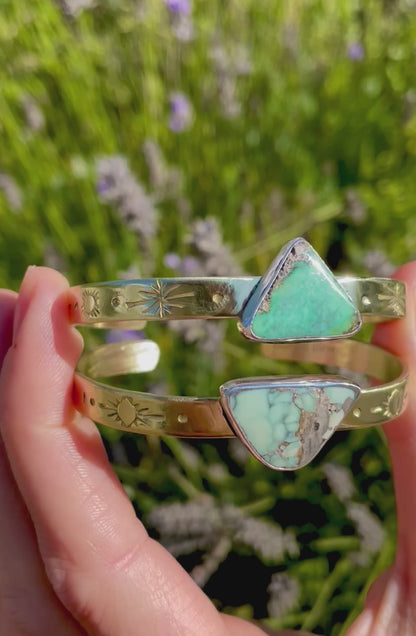 Mixed Metal Variscite Cuff 2