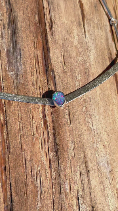 Australian Opal Bar Necklace