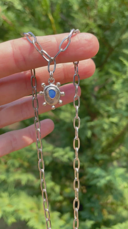 Australian Opal chain necklace