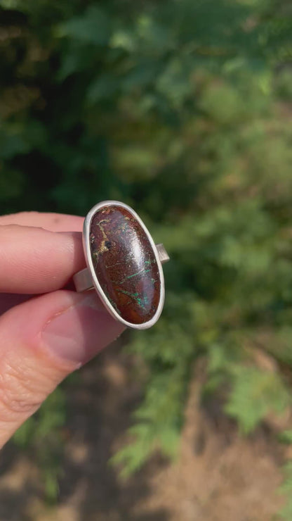 Boulder Opal Ring size 8.75