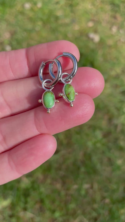 Sonoran Turquoise Huggie Hoop