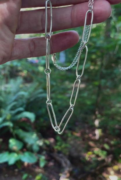 Handcrafted Paperclip Chain Necklace