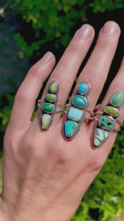 Multi stone ring size 8