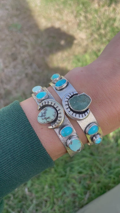 Wide Turquoise Statement Cuff