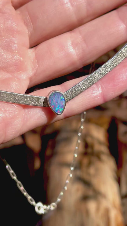 Australian Opal Bar Necklace