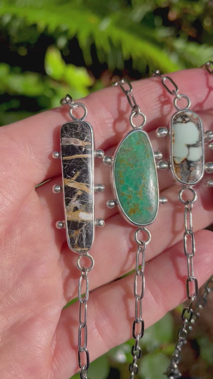 Variscite Chain Bracelet