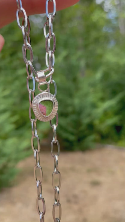 Zinnia bloom Necklace 1