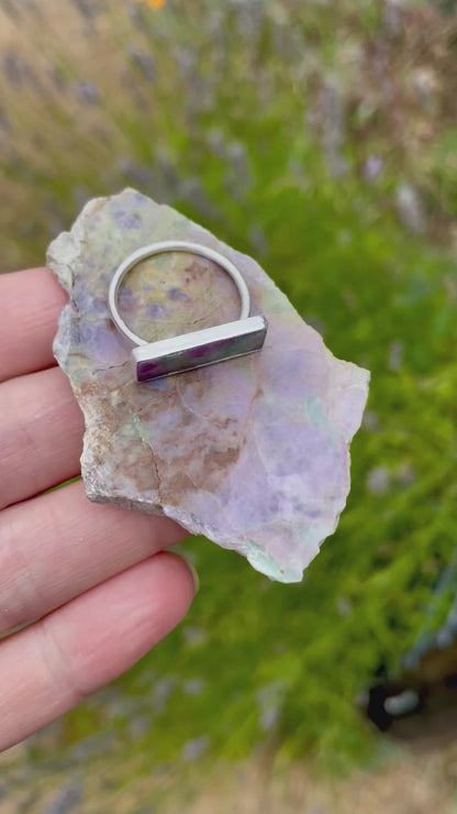 Lavender Horizontal Ring size 9