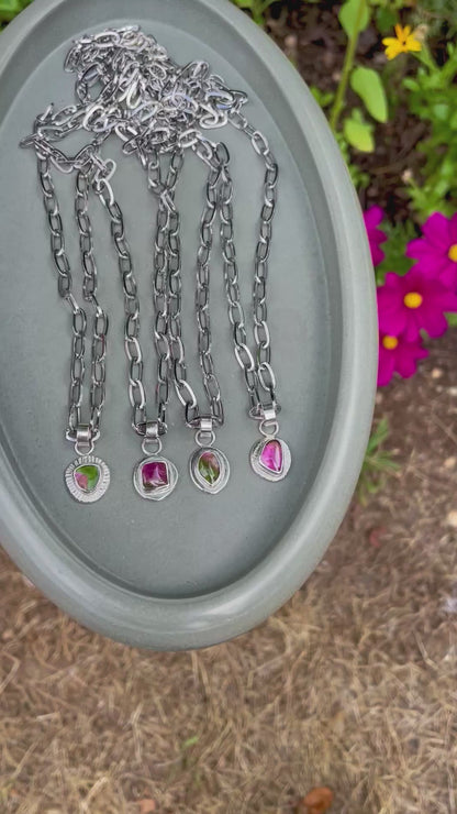 Zinnia bloom Necklace 2