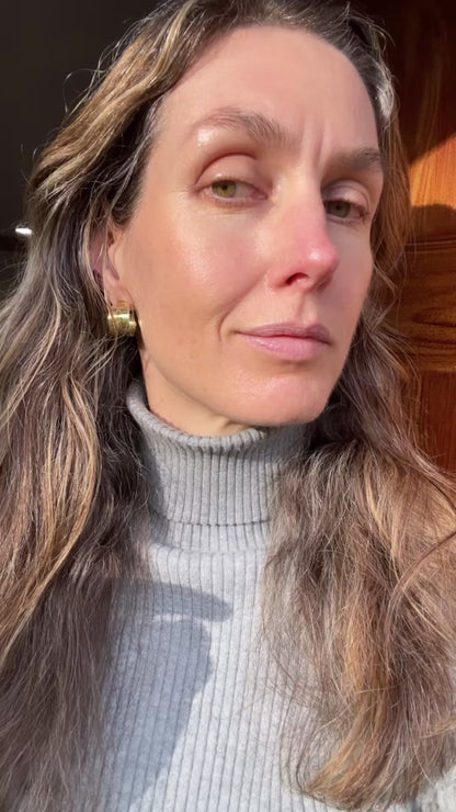 Small Hand stamped Brass Hoops 2