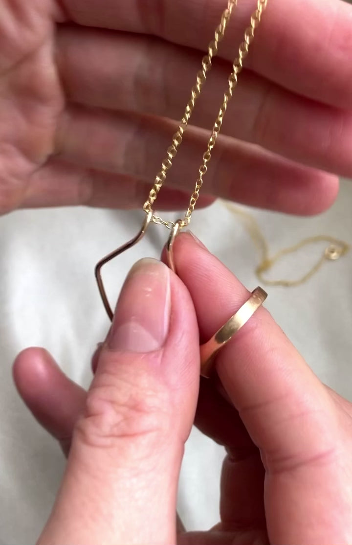 アクセサリー GARNI Ring Pendant Necklace 50cm Crockery Ring Pendant - M | GARNI ONLINE STORE