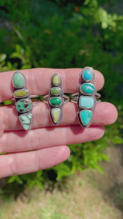 Multi stone ring size 8