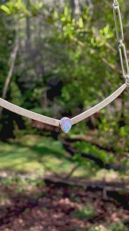 Australian Opal Bar Necklace