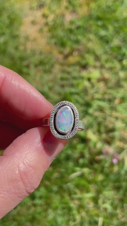Australian Opal Ring Size 7