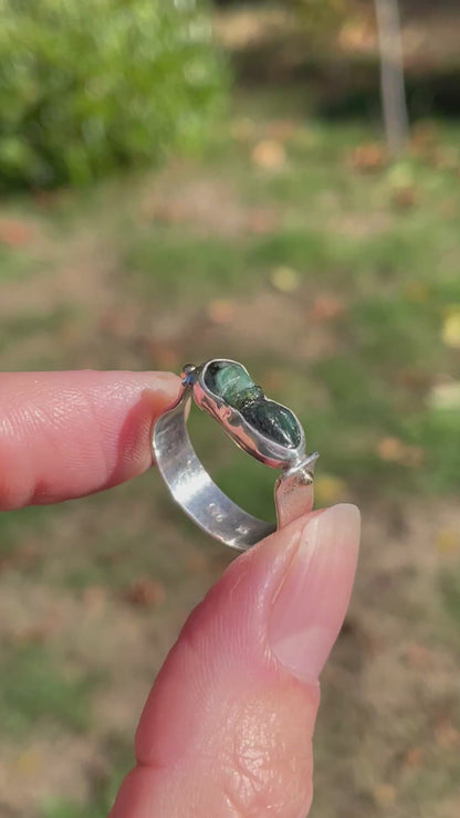 Emerald east/west Ring size 8