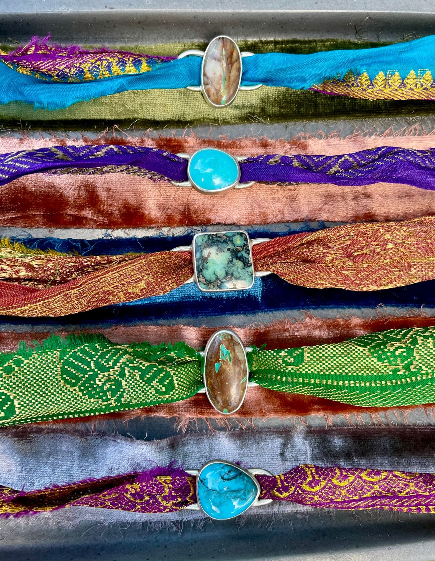 Cananaya Turquoise - Wrap Around Stone Charm