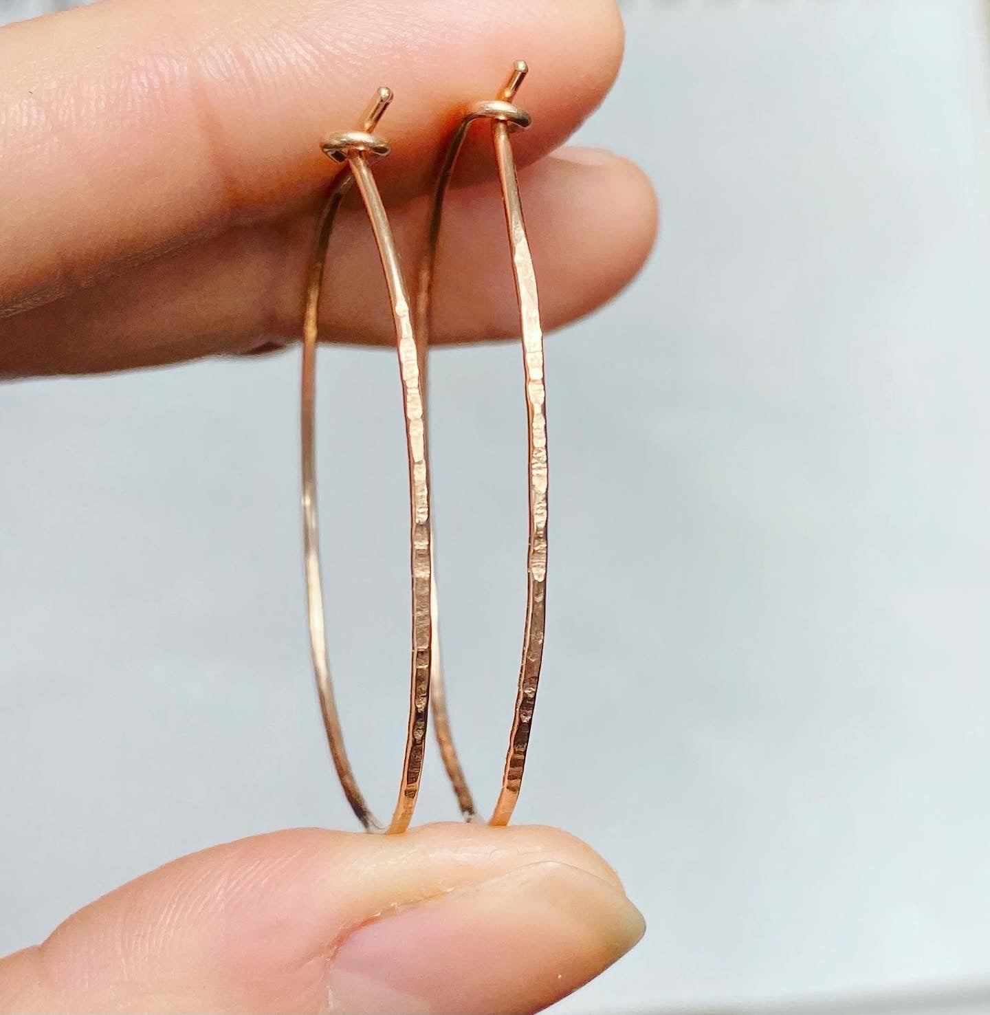 Medium Hoop Earrings in Sterling Silver or Gold Fill *Live your life Collection