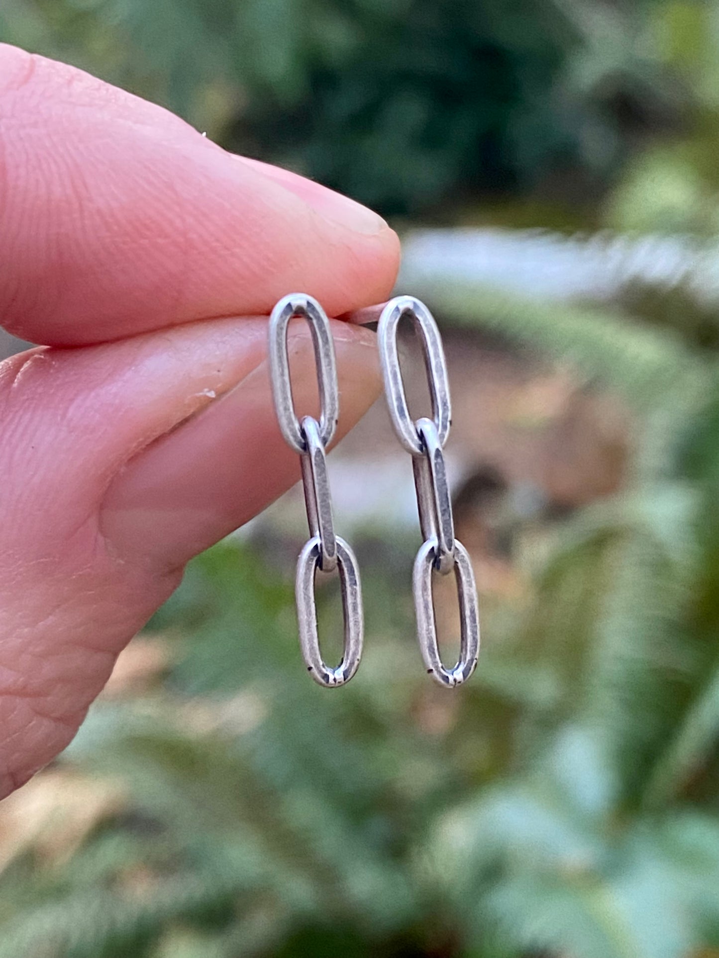 Sterling Paperclip Earrings *Live Your Life Collection